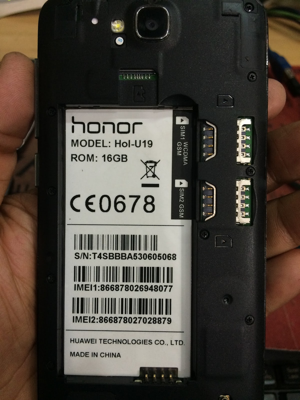 MD YOUSUF MOBILE SOLUTION HUAWEI HONOR Hol U19 FLASH FILE MT6582 4.4.2