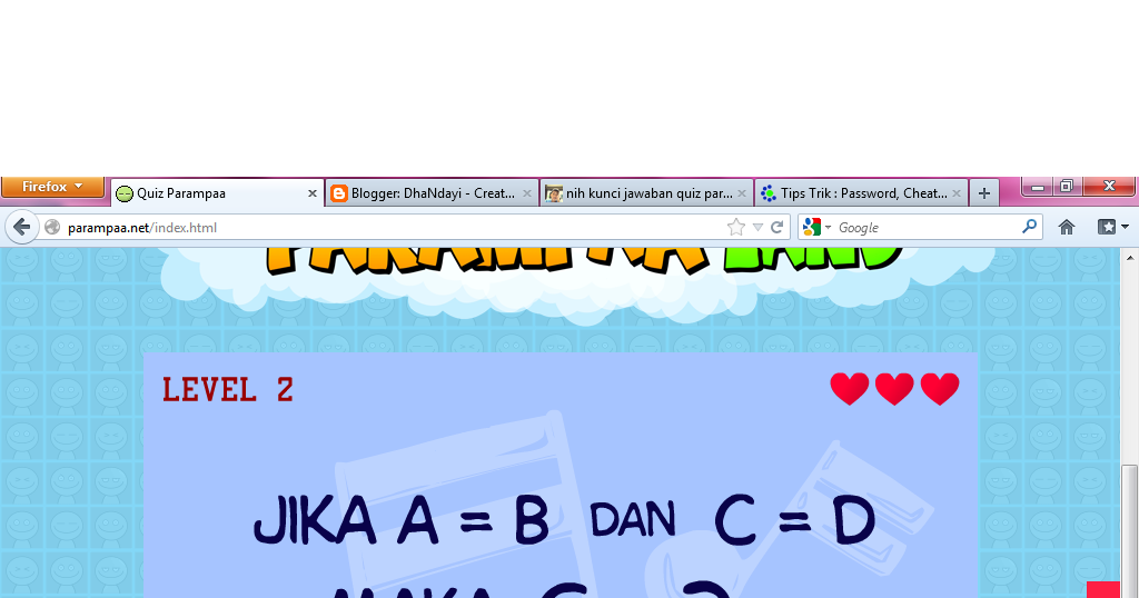 Kunci Jawaban Quiz Parampaa 2