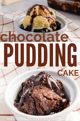 hot fudge pudding cake image for pinterest