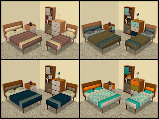TheNinthWaveSims: The Sims 2 - The Sims 4 Tiny Living Bedroom Set