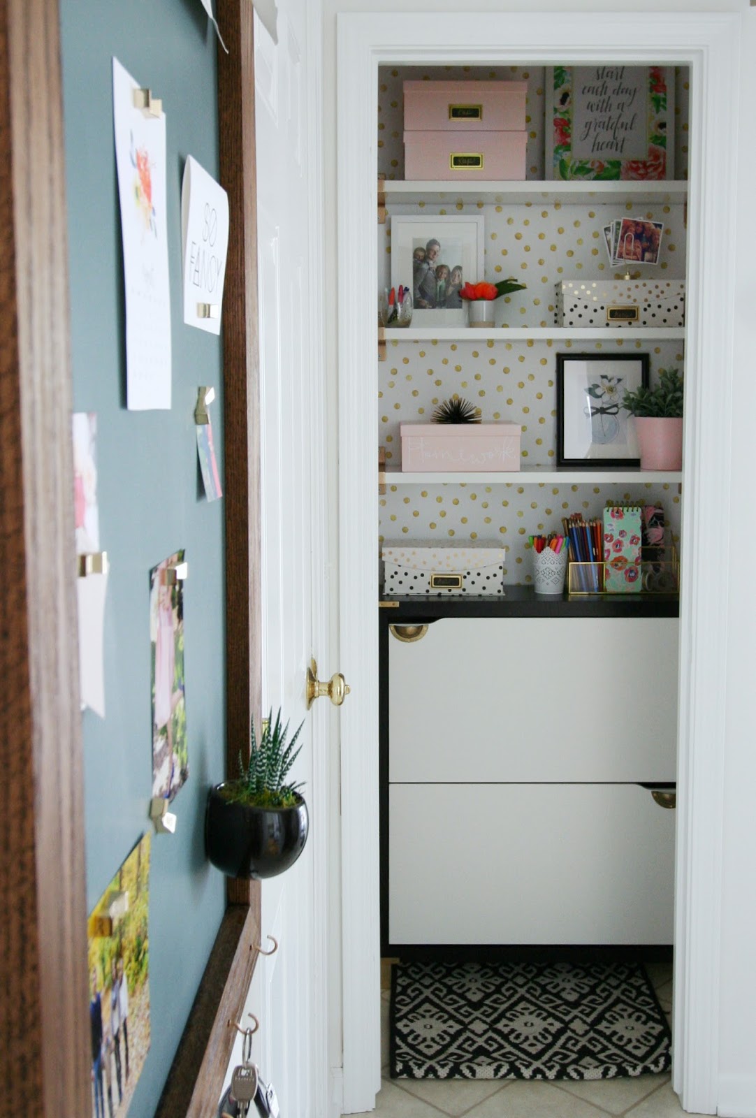 Restyle it Wright Back To School Organized Drop Zone Closet