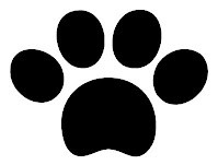 Black Paw Print Sign off