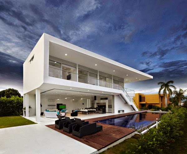 Facades of minimalist homes