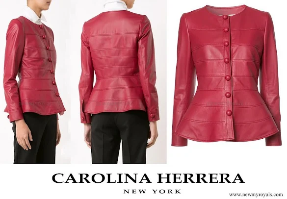 Queen Letizia wore CAROLINA-HERRERA Peplum Jacket