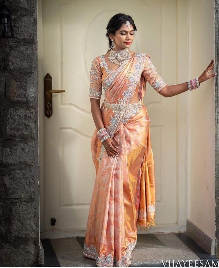 Latest Pastel Kanjeevaram Wedding Saree Designs for 2020