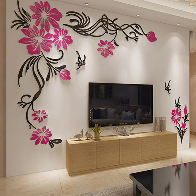 30 Best 3D TV Wall Background Self Adhesive Stickers For Low Budget