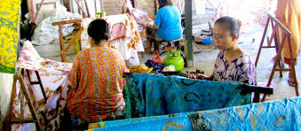 Proses pembuatan kain batik khas Sidoarjo