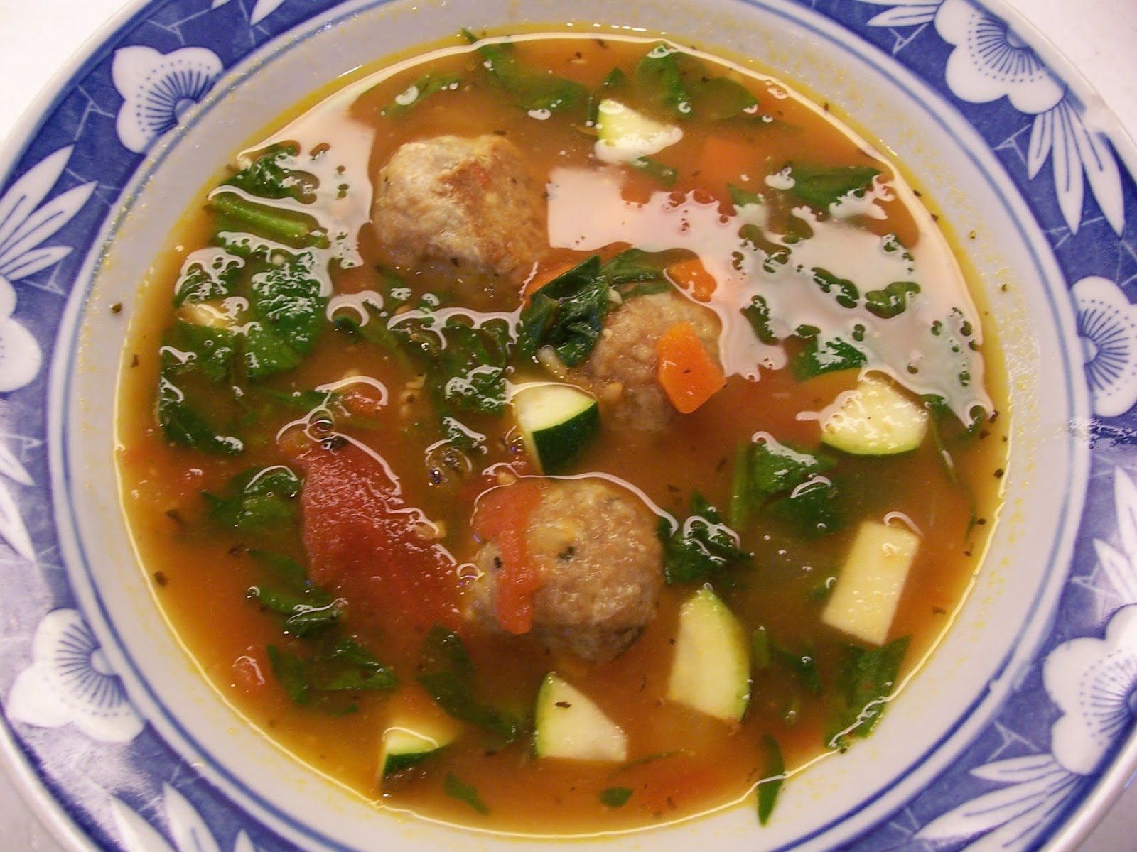 Maid in Minnesota Mini Turkey Meatball Vegetable Soup by Skinnytaste