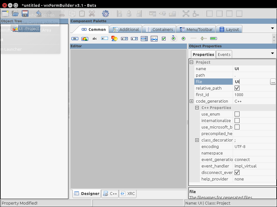GUI Designer for wxWidgets using wxFormBuilder ~ Dedy Yasriady's Home