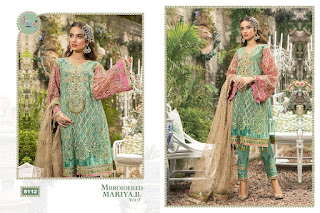 Shree fab Mbrooidered Mariya b vol 7 pakistani Suits wholesaler