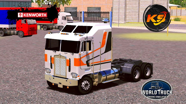 KENWORTH K100 - WHITE ORANGE