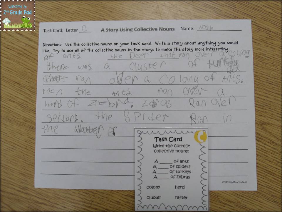 2nd Grade Pad: Collective Nouns & Freebie #11