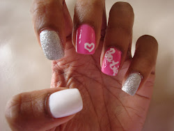 girly nail designs nails barbie pink