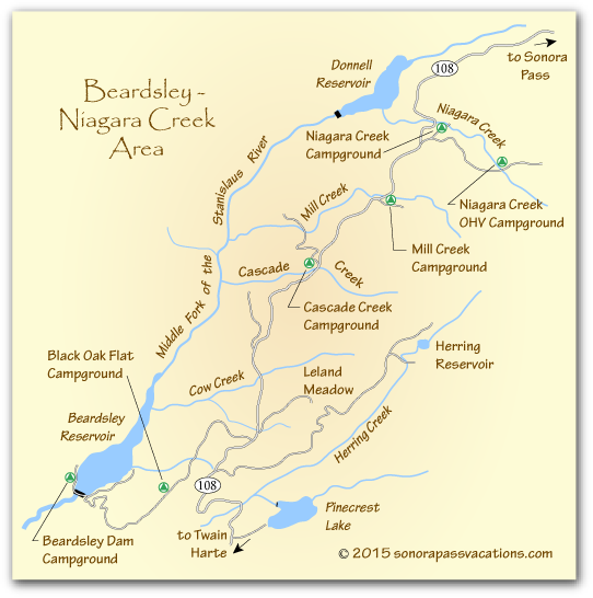 Wes' Travels to California Lakes Beardsley Lake Tuolumne County