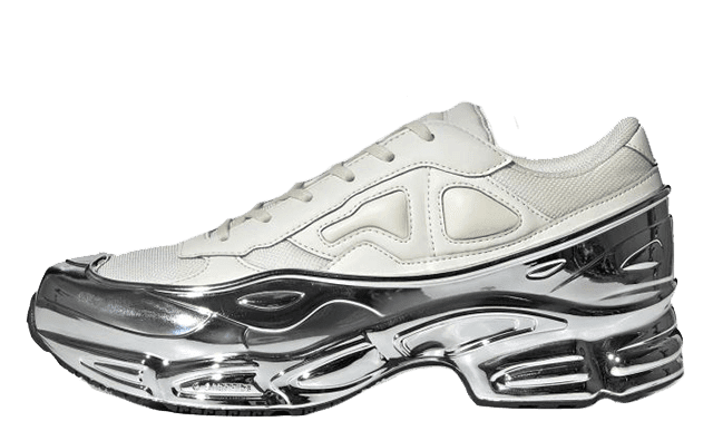 raf simons ozweego white silver