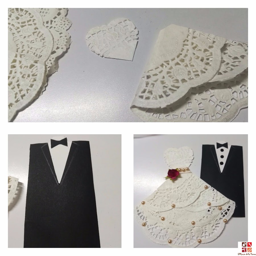 diy novios con blondas