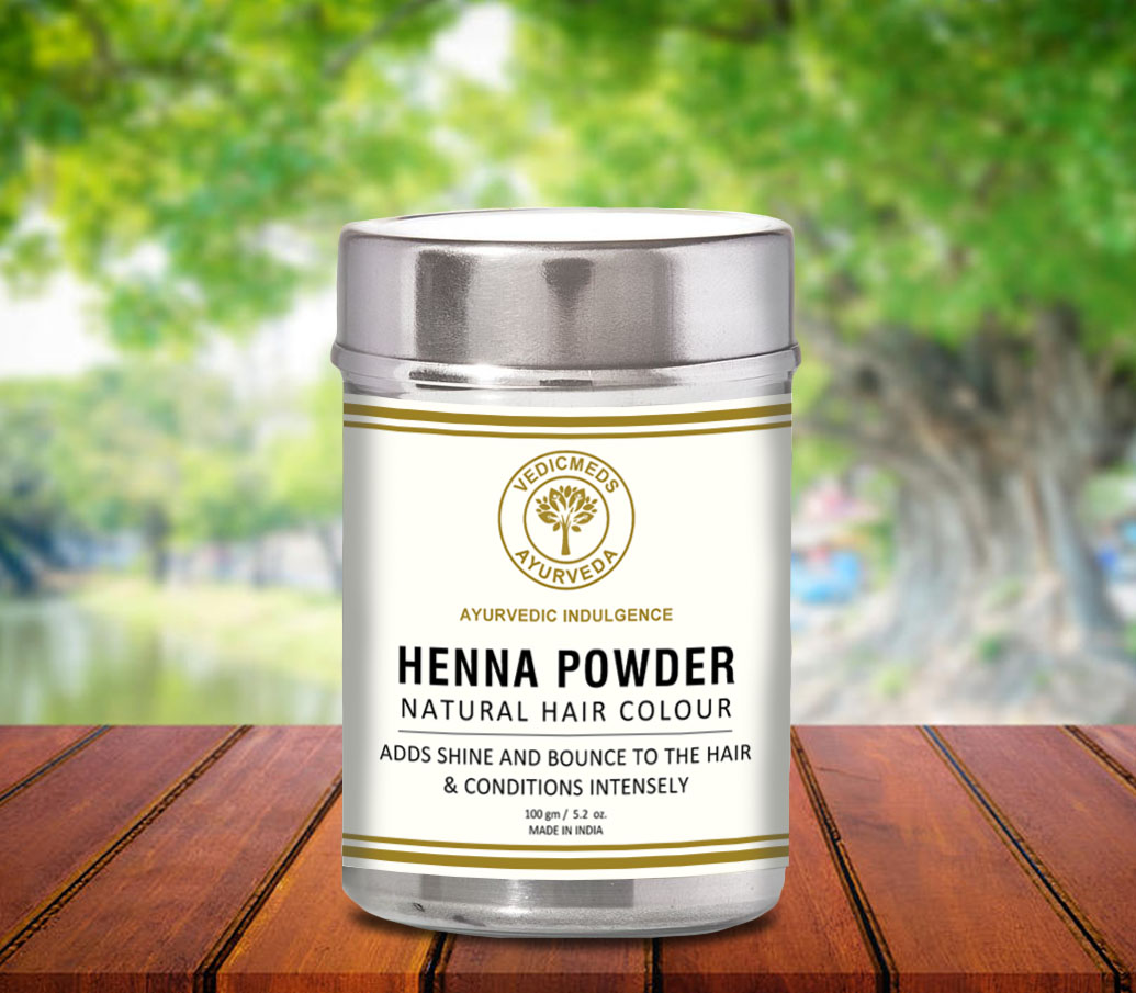 HENNA POWDER NATURAL HAIR COLOUR Vedicmeds Ayurveda Store