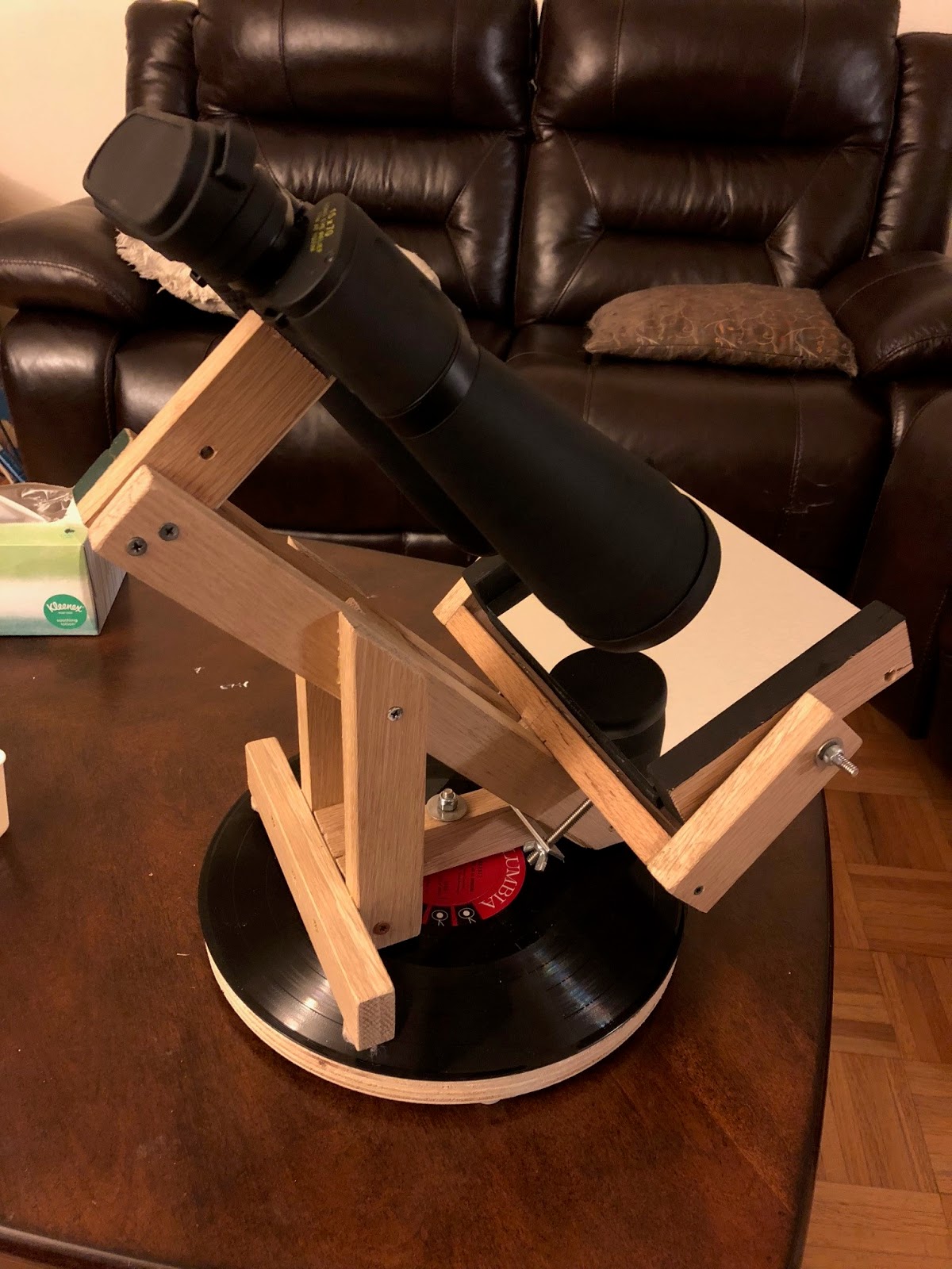 Mark McCarthy Observing Blog finished binocular mirror mount