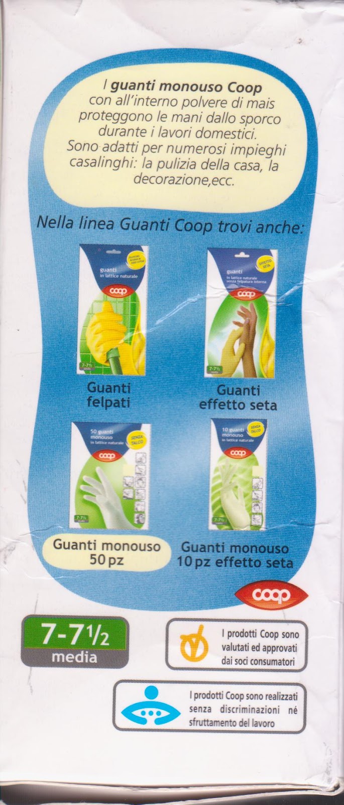 guanti monouso coop prezzo