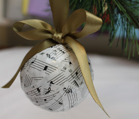 Sheet Music Mod Podge Ornament - Turtles and Tails blog