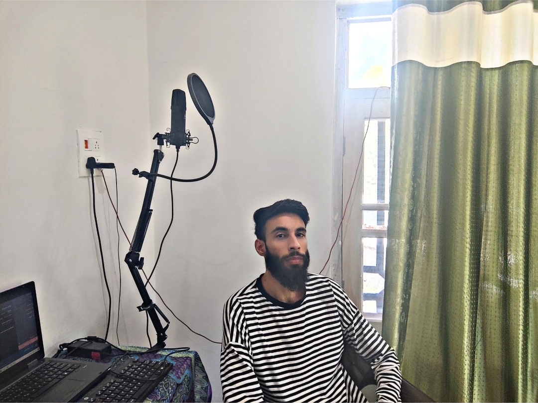 Suhail Parray , a medical student turned writer and a song maker