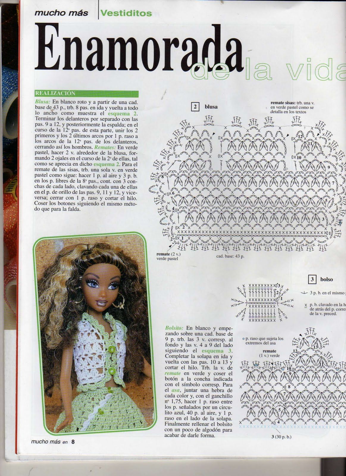 blusa para barbie paso a paso