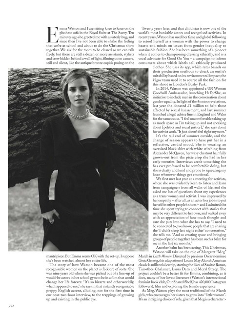 Emma Watson Updates: [SCANS] Emma Watson covers Vogue UK (December 2019)