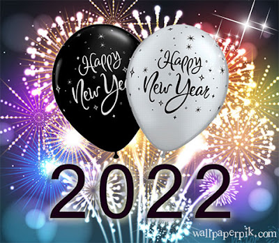 new year wishes image with ballon