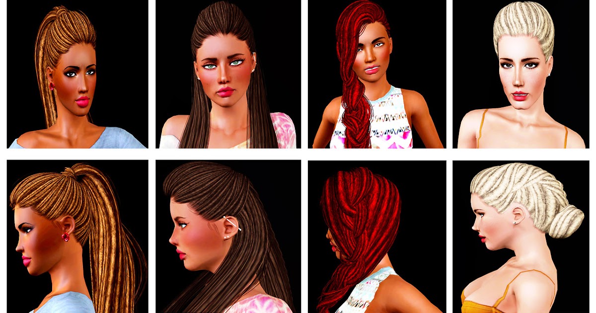 My Sims 3 Blog: Dreadlocked Hairs for Females by Reckless Sims