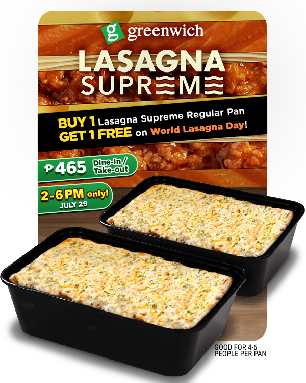 Manila Shopper Greenwich World Lasagna Day Promo July 29 2019