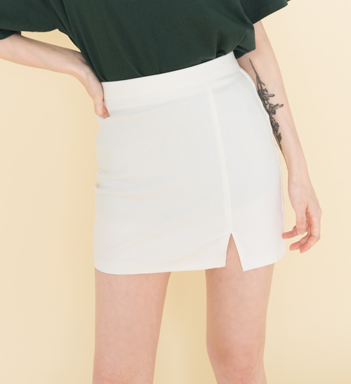 [Mixxmix] Front Slit Mini Skirt | KSTYLICK - Latest Korean Fashion | K ...
