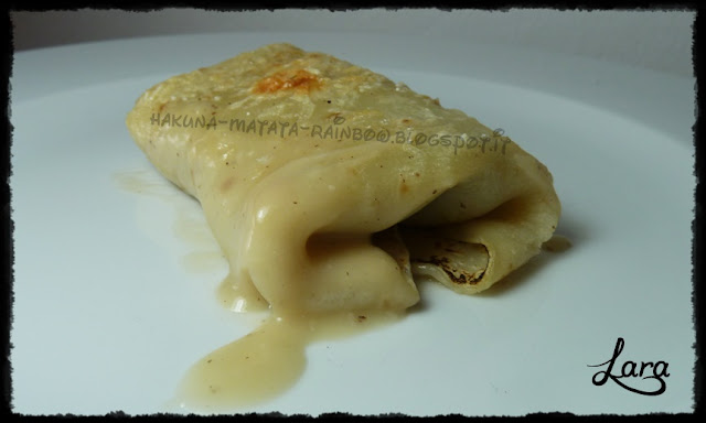 crepes gratinate ripiene di verdure (senza latte e senza uova)