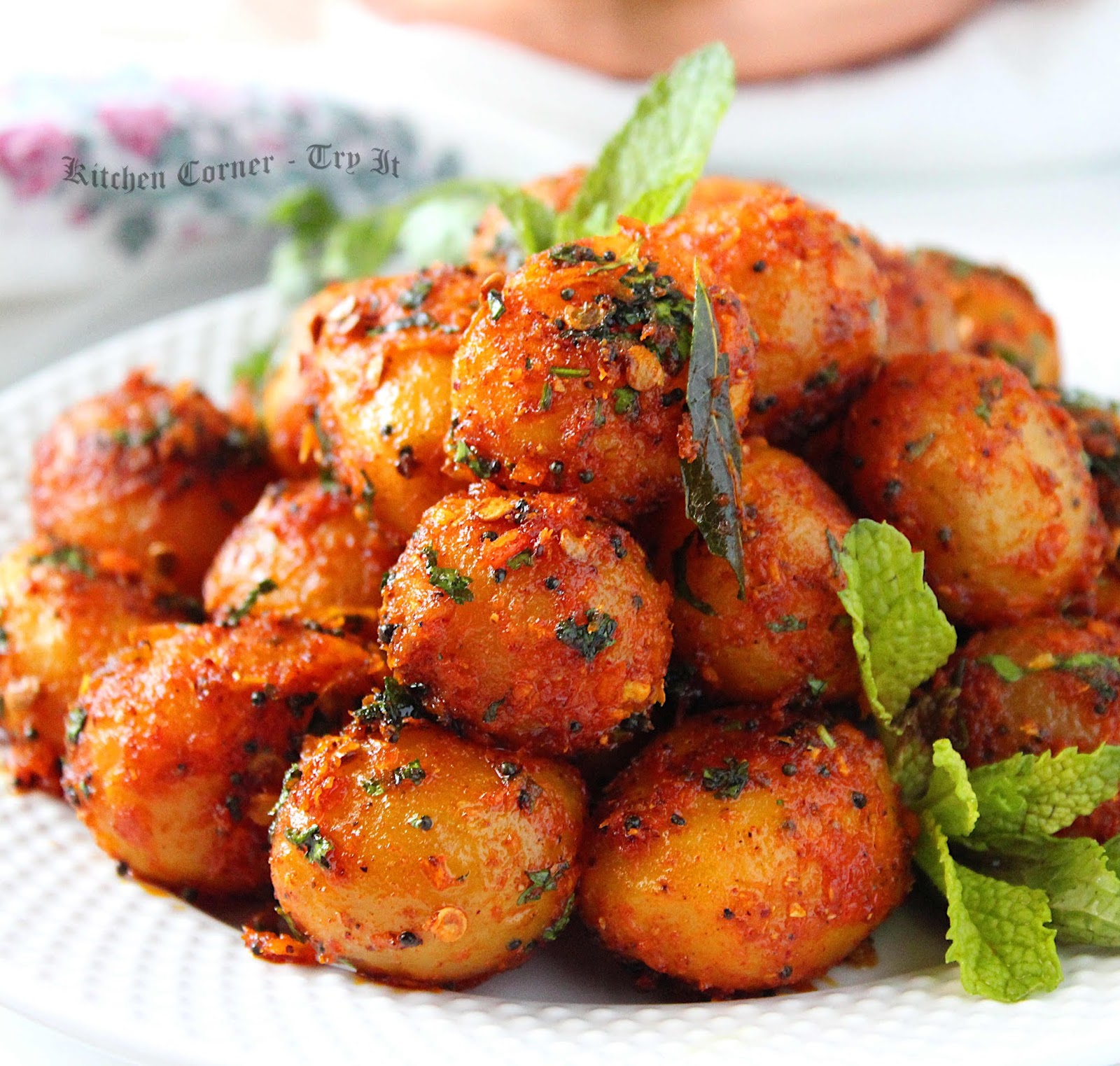 Spicy Baby Potatoes Recipe by Archana's Kitchen