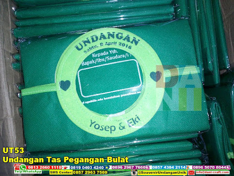jual Undangan Tas Pegangan Bulat