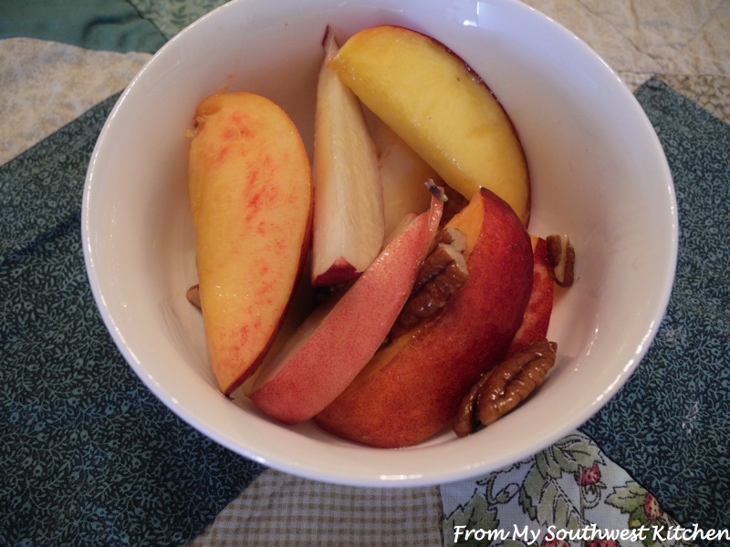From My Southwest Kitchen Peaches and Nectarines With Rosemary