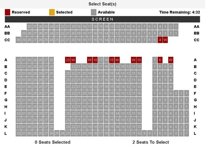 Avx Seating Chart