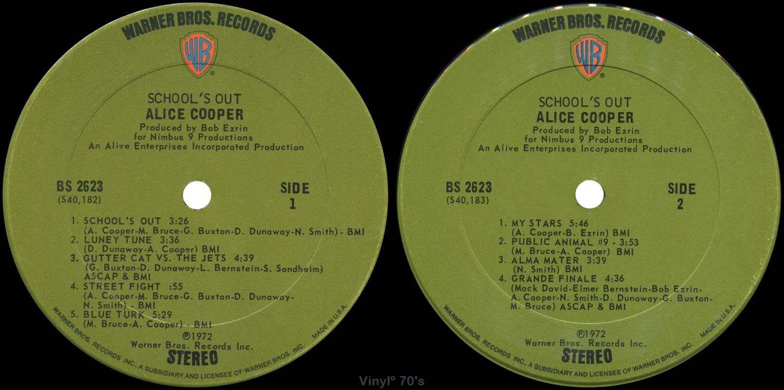 1972 School's Out - Alice Cooper.