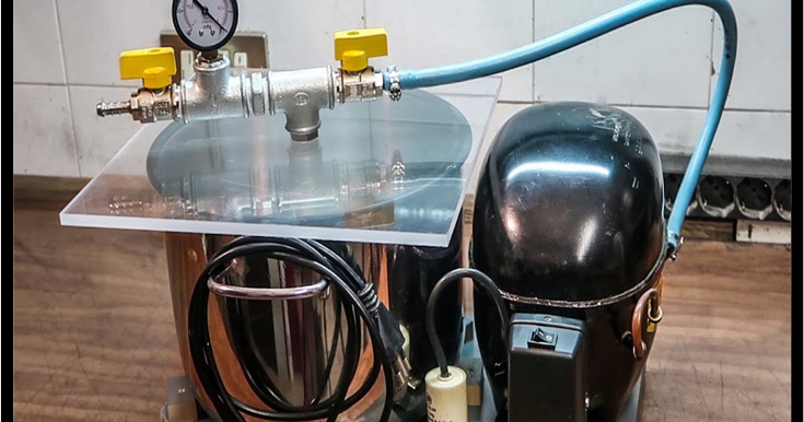 DIY Vacuum Pump & Chamber With a Fridge Compressor | ind-eng-design