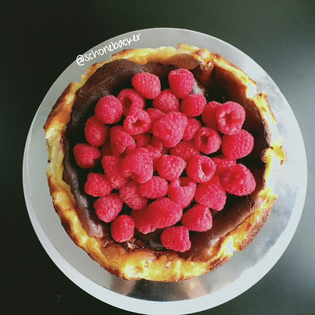 Raspberry Basque Burnt Cheesecake