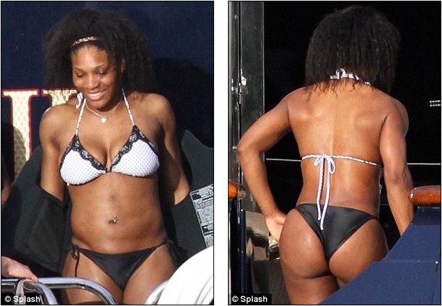 Serena Williams In String Bikini