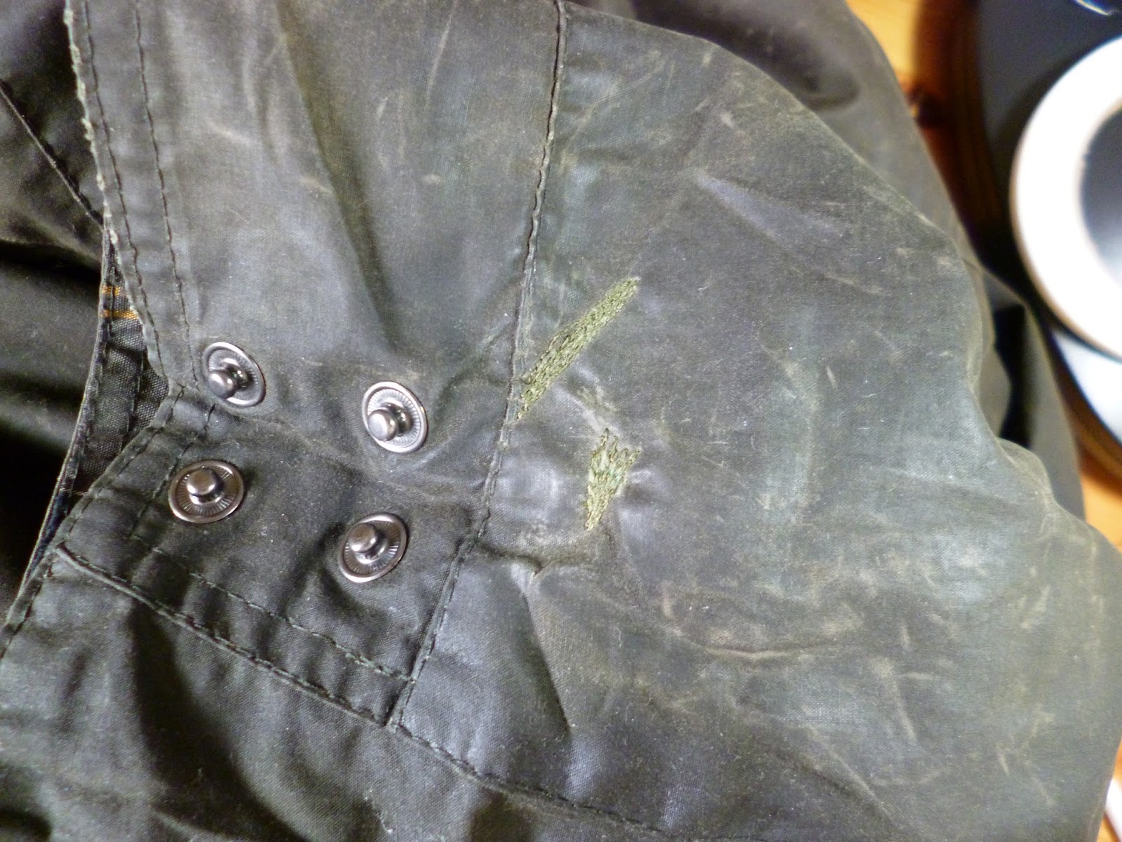 repair hole barbour jacket