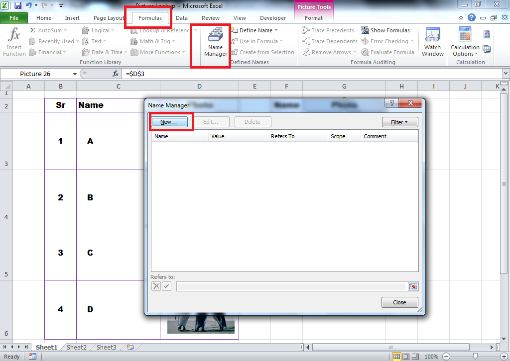 Picture Lookup Excel Function For Show Photo From Excel Database Using