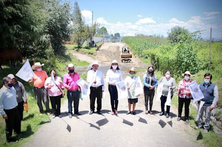 Ayuntamiento de Huejotzingo construye puente vehicular en San Miguel Tianguizolco