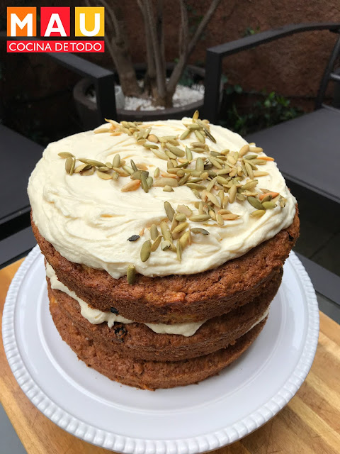 mau cocina de todo pastel de zanahoria facil con piña nuez pasas sin
