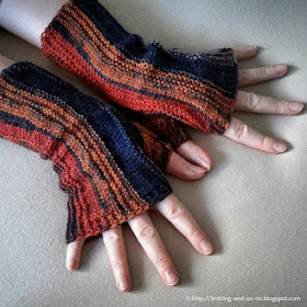 Knitting and so on: Strata Fingerless Gloves - #free #knittingpattern