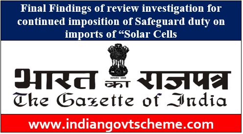 Final Findings of review investigation