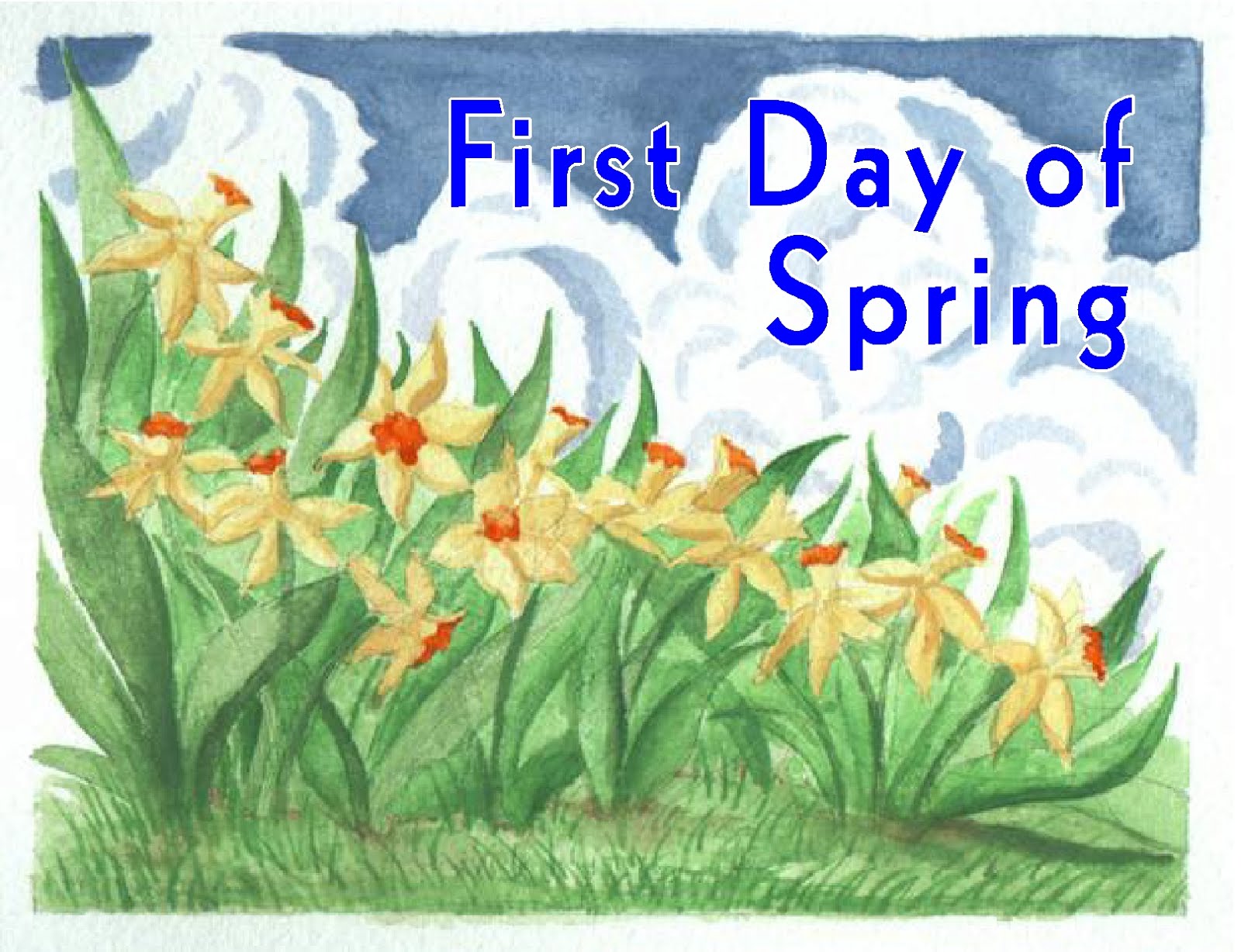 Free Posters and Signs First Day of Spring