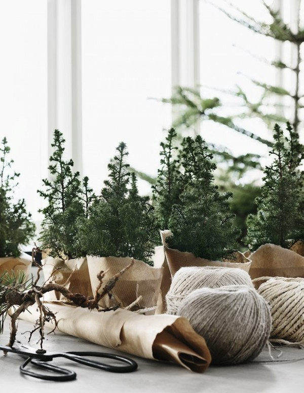 Inspiración para una decoración de Navidad nórdica