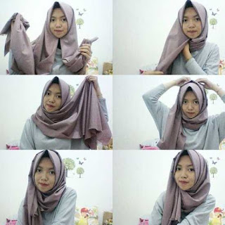 Tutorial Hijab Pashmina Katun Simple Tutorial Hijab Pashmina Katun Simple