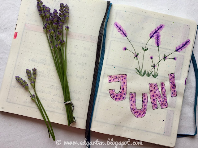 Bullet Journal Juni Lavendel